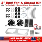 For Tru-cool 40K Derale Huron 13-ROW Transmission Cooler Dual Fan & Shroud Kit New. Price: $123.99.