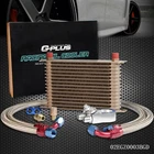 Fit For Universal 10AN 15 Row Aluminum Engine Oil Cooler Gold+filter Adapter Kit New. Price: $143.12.