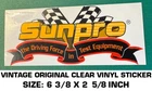 Sunpro The Driving Force Test Equipment -vintage Original Vinyl Decal Sticker Used. Price: $8.69.
