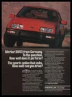 1986 Ford Merkur XR4TI Germann Sports Sedan 2.3 Ohc 4-CYLINDER Engine Print Ad Used. Price: $9.95.