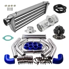 Aluminum Turbo Intercooler Universal 27"X7"X2.5" & Pipes Silicone Hose Kit New. Price: $226.99.