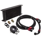 Row AN10 Engine Oil Cooler Relocation Kit Filter Adapter + Line Hose Black New. Price: $81.09.