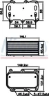 Engine Oil Cooler Nissens 90876 For Mercedes W290 W205 W117 W463 W253 W222 New. Price: $136.48.