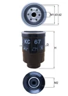 Knecht Kc 67 Fuel Filter Bmc Carbodies Ford Ldv Lti Nissan Neu. Price: $39.68.