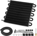 10 Rows Aluminum Remote Transmission Oil Cooler Radiator Converter Kit Universal New. Price: $37.77.