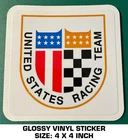 United States Racing Team - Glossy Vinyl Decal Sticker Vintage Drag New. Price: $9.21.
