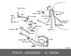 Original Pants, Transmission Oil Cooler, NO.2, 3294342020 For Toyota 32943-42020 Neu. Price: $86.13.