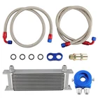 13 Row Oil Cooler Filter Adapter Nylon Hose 10AN End &fitting Kit New. Price: $77.09.