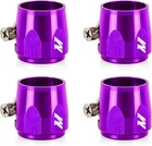 Mishimoto MMHXF-10-4-PR ALUMINUM-10AN Hex Hose Finisher Clamp Set, Purple New. Price: $19.00.