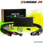 Universal 19 Row AN10 Thermostat Adapter Engine Black Aluminum Oil Cooler Kit New. Price: $119.47.