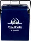 United Pacific 99118. Metal Retro Cooler. 1940-1950'S. Blue With Chrome. New. Price: $100.00.