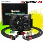 30 Row Universal 10AN Engine Transmission Oil Cooler + 7" Electric Fan Kit New. Price: $142.10.