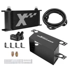 16ROW Universal Oil Cooler 10AN Aluminum Engine Air Guide Hose Kit Black New. Price: $93.09.