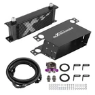 13 Row 10AN Oil Cooler Kit Transmission Engine Aluminum Black Sandwich Adapter New. Price: $273.99.