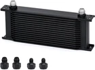 Oil Cooler 16 Row 10AN Transmission Stacked Plate Aluminum Black Pqy Adapter New. Price: $84.99.
