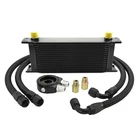 16 AN10-10AN Stacked Plate Oil Row-bk Cooler+fuel Line Hose New. Price: $111.99.