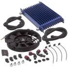 AN10 Universal 13 Row Engine Trust Oil Cooler With 7" Electric Fan Kit Blue Re. Price: $66.98.