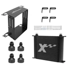 30 Row Transmission Oil Cooler Universal Aluminum AN10 With Air Guide & Bracket New. Price: $77.99.