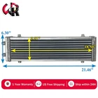 Aluminum Universal Dual Pass Bar & Plate Oil Cooler Silver Usa 18.5"X5.5"X1.58" New. Price: $128.00.