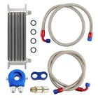 Engine Oil Cooler 13 Row AN10 Filter Adapter Nylon Lines Separator For Civic New. Price: $75.58.