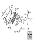 Genuine Mopar Radiator Inlet Hose 5058482AH New. Price: $89.33.