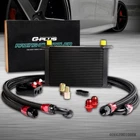 Universal 25 Row AN10 Engine Oil Cooler Filter Adapter Hose & End Fittings Kit New. Price: $112.20.