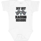 Inktastic My 1ST Racing Season Checkered Flags Bodysuit Car Road Babys Boy New. Price: $13.99.