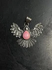 Pink Conch Thunderbird Pendant 925 Sterling Silver E240 New. Price: $56.00.