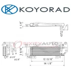 Koyorad EC0060J Automatic Transmission Oil Cooler For Radiator Cooling Belts Cf New. Price: $170.51.