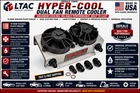 Derale 15845 Hyper-cool Dual Fan Remote Oil Transmission Cooler 19 Row -10AN Kit New. Price: $473.95.