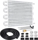 5/16" Transmission Oil Cooler, 8 Tube And Fin Pass, Silver New. Price: $73.63.