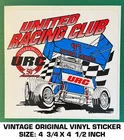 United Club Vintage Original Vinyl Decal Sticker Sprint Series-racing New. Price: $9.22.