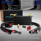 Universal 19 Row 10AN Aluminum Engine Oil Cooler + Filter Adapter Hose Kit New. Price: $130.44.