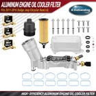 Aluminum Engine Oil Cooler Filter Housing For 11-16 Dodge Jeep Chrysler Ram 3.6L New. Price: $53.99.