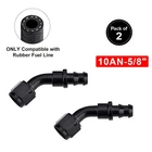 Fits Ford Mustang 2PC 10AN AN10 45 Degree Push On Lock Hose End Fitting Gas Oil New. Price: $14.24.