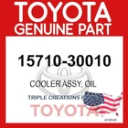 Genuine Toyota 15710-30010 Cooler Assy Oil 1571030010 Oem New. Price: $290.10.