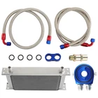 AN10 19 Row Aluminum Oil Cooler Kit Universal W/ Thermostat Sandwich Plate New. Price: $85.59.