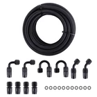 AN6 AN-6 Nylon Stainless Steel Braided Fuel Hose End Adapter Oil Line 20FT Black New. Price: $48.88.