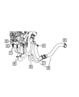 Genuine Mopar Engine Coolant To Oil Cooler Intlet Hose 55111286AD New. Price: $33.36.