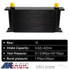 Universal 19 Row AN-10AN Engine Transmission Oil Cooler British New. Price: $56.31.