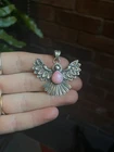 Pink Conch Thunderbird Pendant 925 Sterling Silver C903 New. Price: $56.00.
