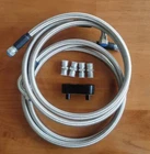 Stainless Steel Braided Automatic Transmission Cooler Line Kit -6AN 6L80E 4L90E New. Price: $141.99.