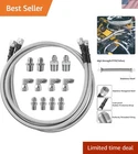 Muhize 52-INCH Transmission Cooler Lines 6AN Steel Braided Set With 9 Fittings New. Price: $72.99.