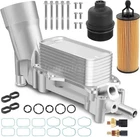 Aluminum Engine Oil Cooler Filter Housing Fit 11-16 Chrysler Dodge Jeep Ram 3.6L New. Price: $49.49.