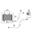 Genuine Mopar Oil Cooler Inlet Hose 5181869AD New. Price: $87.60.