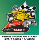 Snap-on Tools Rick Mears Team 1 Vintage Original Foil Decal Sticker Racing Used. Price: $11.33.