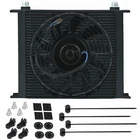34 Row Heavy Duty Engine Transmission Oil Cooler 6AN Fittings Electric Fan Kit New. Price: $129.95.