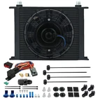 30 Row Transmission Oil Cooler Electric Fan 10AN Hose End 180F Thermostat Switch New. Price: $139.95.