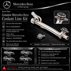 Genuine Mercedes-benz Coolant Line Kit A2642004201 W/ Mount Bracket Bolt 9101430 New. Price: $167.95.