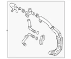 Genuine Hyundai Hose Assembly 25420-B1600 New. Price: $285.63.